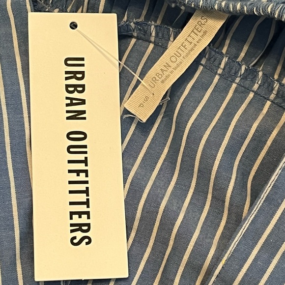 NWT UO • La Petite Blue Striped Babydoll Dress - S - Picture 10 of 12